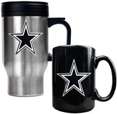 NFL Dallas Cowboys Travel Mug & Coffee Mug Set