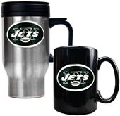 NFL New York Jets Travel Mug & Coffee Mug Set
