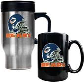 NFL Chicago Bears Travel Mug & Coffee Mug Set