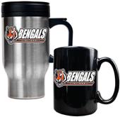 NFL Cincinnati Bengals Travel Mug & Coffee Mug Set