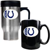 NFL Indianapolis Colts Travel Mug & Coffee Mug Set