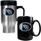 NFL Tennessee Titans Travel Mug & Coffee Mug Set
