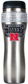 NCAA Nebraska Stainless Steel Bling Travel Tumbler
