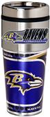 NFL Baltimore Ravens 16oz Tumbler w/ Metallic Wrap