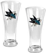 NHL San Jose Sharks Premiere Pilsner Glass Set