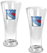 NHL New York Rangers Premiere Pilsner Glass Set