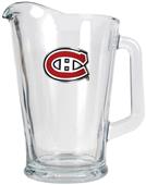 NHL Montreal Canadians Glass Beverage Pitcher