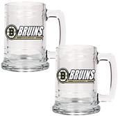NHL Boston Bruins 2pc Glass Tankard Set