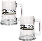 NHL Pittsburgh Penguins 2pc Glass Tankard Set