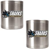 NHL San Jose Sharks 2pc Can Holder Set