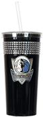 NBA Dallas Mavericks 16oz Bling Tumbler w/ Straw