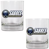 NHL Buffalo Sabres 2pc Rocks Glass Set