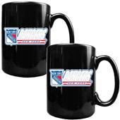 NHL New York Rangers 2pc Coffee Mug Set