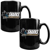 NHL San Jose Sharks 2pc Coffee Mug Set