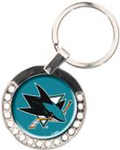 NHL San Jose Sharks Rhinestone Key Chain