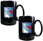 NHL New York Rangers 2pc Coffee Mug Set