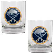 NHL Buffalo Sabres 2pc Rocks Glass Set