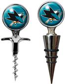 NHL San Jose Sharks Cork Screw & Bottle Topper Set