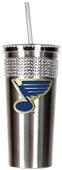 St. Louis Blues Stainless Bling Tumbler Straw