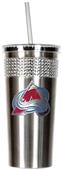 Colorado Avalanche Stainless Bling Tumbler Straw