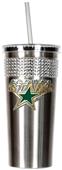 NHL Dallas Stars Stainless Bling Tumbler Straw