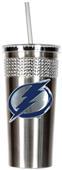 Tampa Bay Lightning Stainless Bling Tumbler Straw
