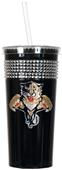Florida Panthers Black Bling Tumbler W/Straw