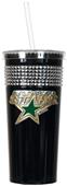 NHL Dallas Stars Black Bling Tumbler W/Straw