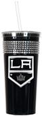 NHL Los Angeles Kings Black Bling Tumbler W/Straw