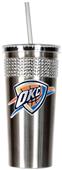 NBA Oklahoma City Thunder Bling Tumbler w/ Straw