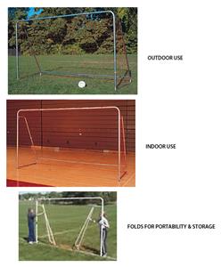 Indoor/Outdoor Folding Steel Soccer Goal 7'x12'