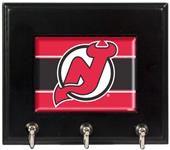 NHL New Jersey Devils Wood Keyhook Rack