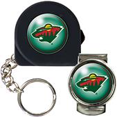 NHL Minnesota Tape Measure Key Chain & Money Clip