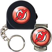 NHL NJ Devils Tape Measure Key Chain & Money Clip
