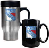 NHL New York Rangers Travel Mug & Coffee Mug Set