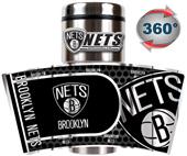 NBA Brooklyn Nets 16oz Tumbler w/ Metallic Wrap