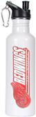NHL Detroit Redwings White Stainless Water Bottle