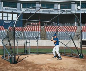 The Little Slam Collegiate Style Portable Bat Cage