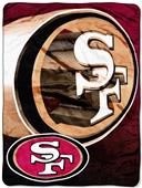 Northwest NFL 49ers Micro Raschel Throws