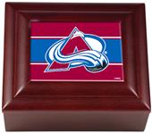 NHL Colorado Avalanche Wood Keepsake Box