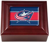 NHL Columbus Blue Jackets Wood Keepsake Box