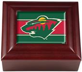 NHL Minnesota Wild Wood Keepsake Box