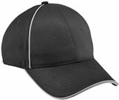 North End Unbrushed Chino Cap With Reflective Trim