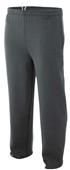 A4 Adult Open Bottom Pocketed Fleece Pants A4 Adult Open Bottom Pocketed Fleece Pants