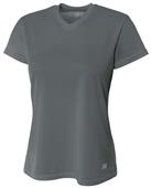 A4 Women's Short Sleeve V-Neck Mesh T-Shirts A4 Women's Short Sleeve V-Neck Mesh T-Shirts