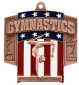 Hasty Awards Patriot Female Gymnastics Medal Hasty Awards Patriot Female Gymnastics Medal