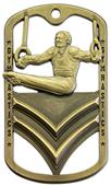 Hasty Awards Dogtag Male Gymnastics Medal M-785G Hasty Awards Dogtag Male Gymnastics Medal M-785G