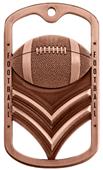 Hasty Awards Dogtag Football Medal M-785F Hasty Awards Dogtag Football Medal M-785F