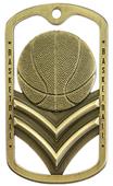 Hasty Awards Dogtag Basketball Medal M-785B Hasty Awards Dogtag Basketball Medal M-785B