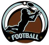 Hasty Awards Glow in the Dark Football Medal